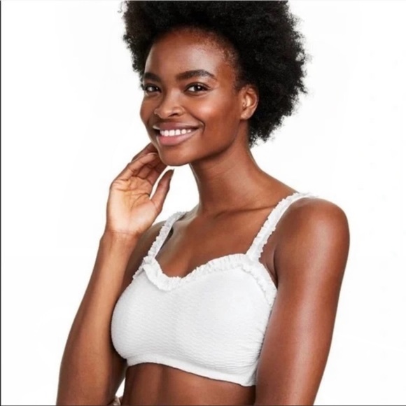 Stoney Clover Lane Sweetheart Bikini Top XXS white New no tag - Picture 13 of 14